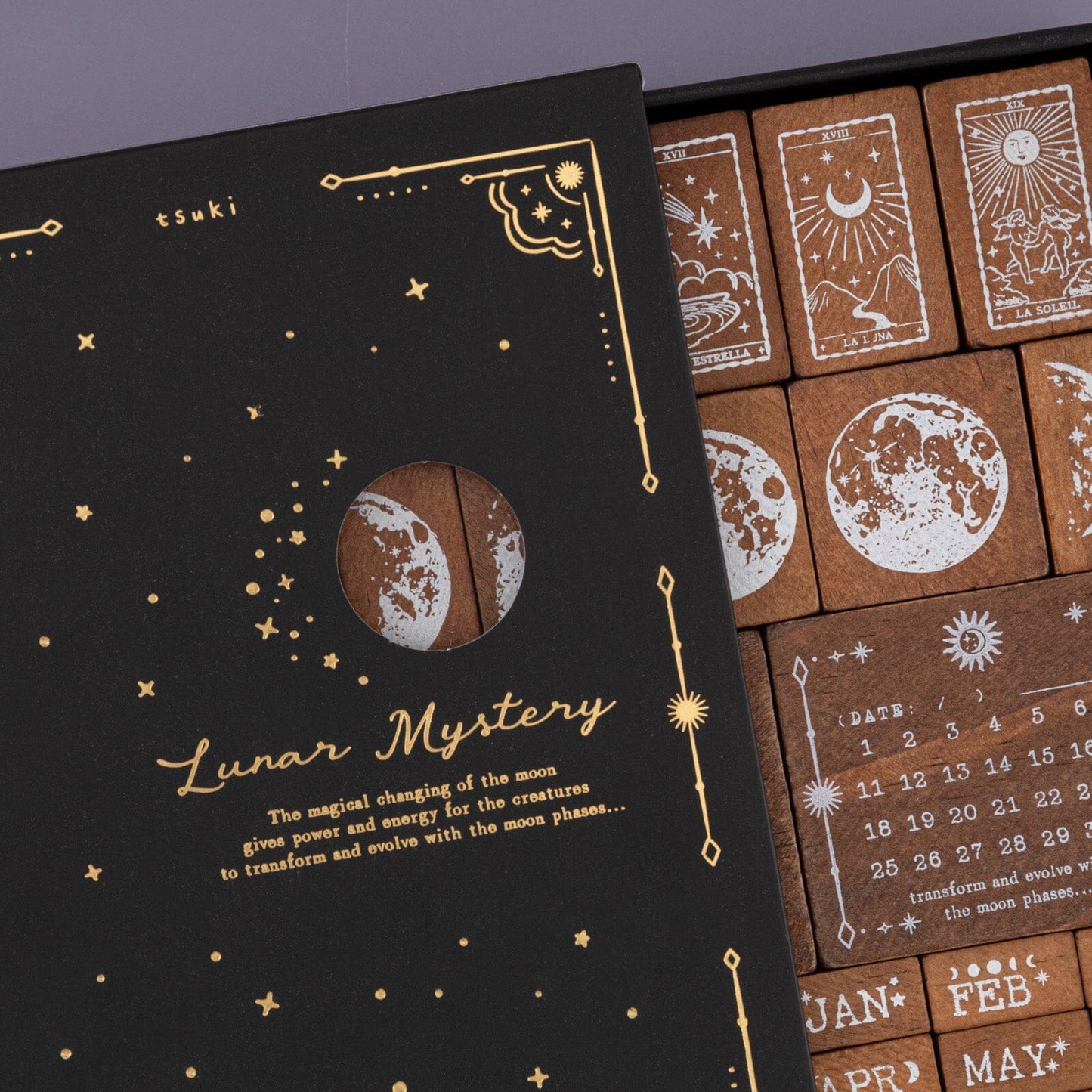Tsuki ‘Lunar Mystery’ Bullet Journal Stamp Set ☾