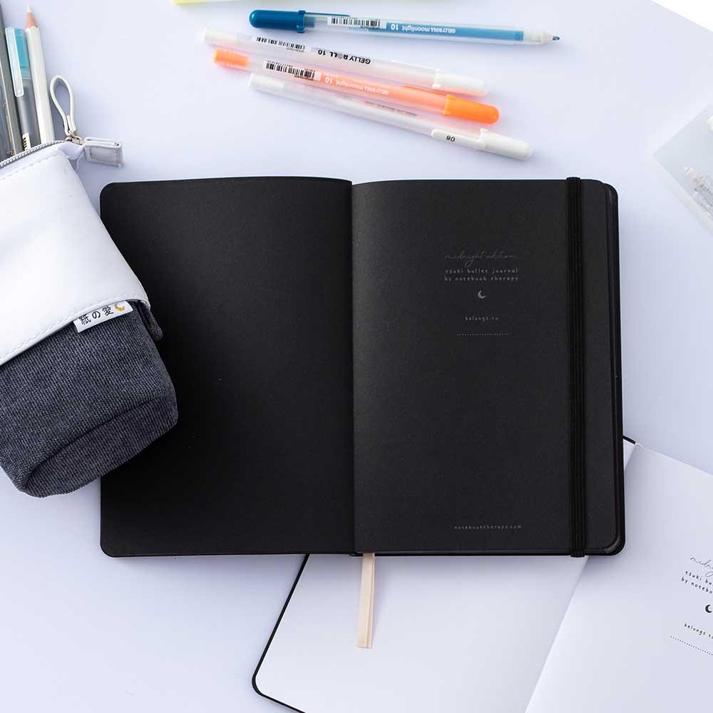 Tsuki Black Paper Limited Edition Hardcover Bullet Journals ☾