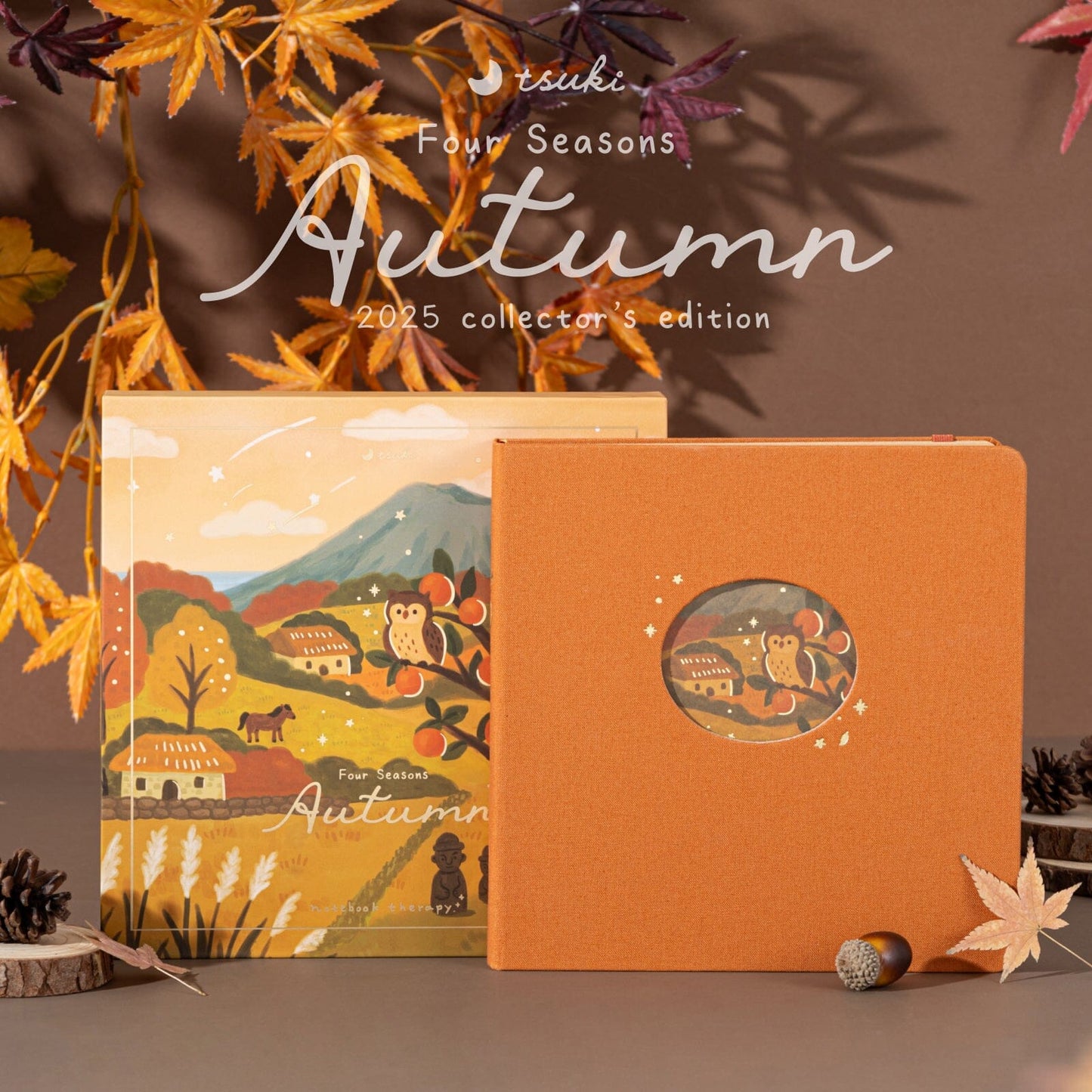 Tsuki Four Seasons: Autumn Collector’s Edition 2025 Square Bullet Journal ☾