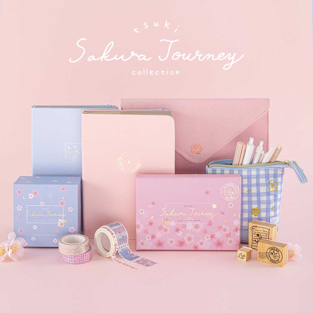 Tsuki ‘Sakura Journey’ Washi Tape Set ☾