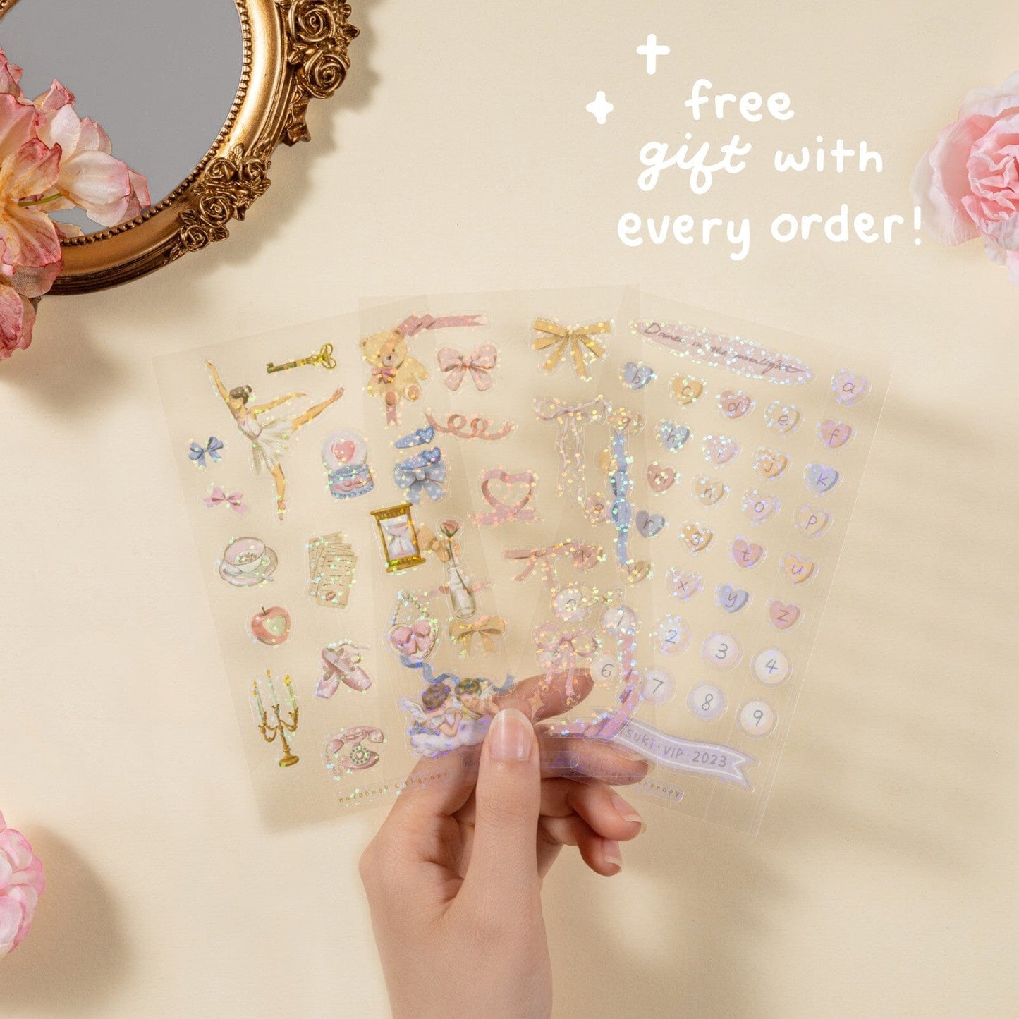 Tsuki ‘Sweet Ballet’ Washi Tape Set ☾