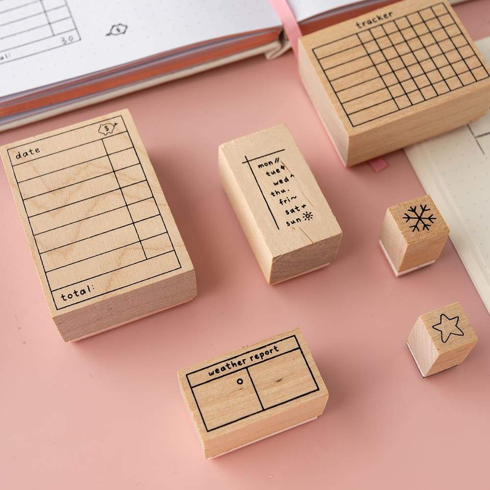 Tsuki Bullet Journal Tracking Stamp Set ☾