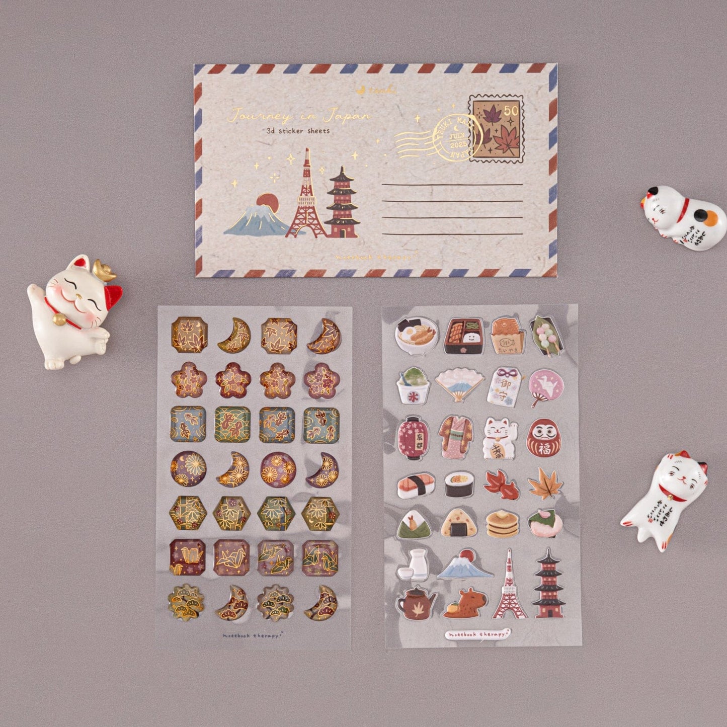 Tsuki ‘Journey in Japan’ 3D Sticker Set ☾