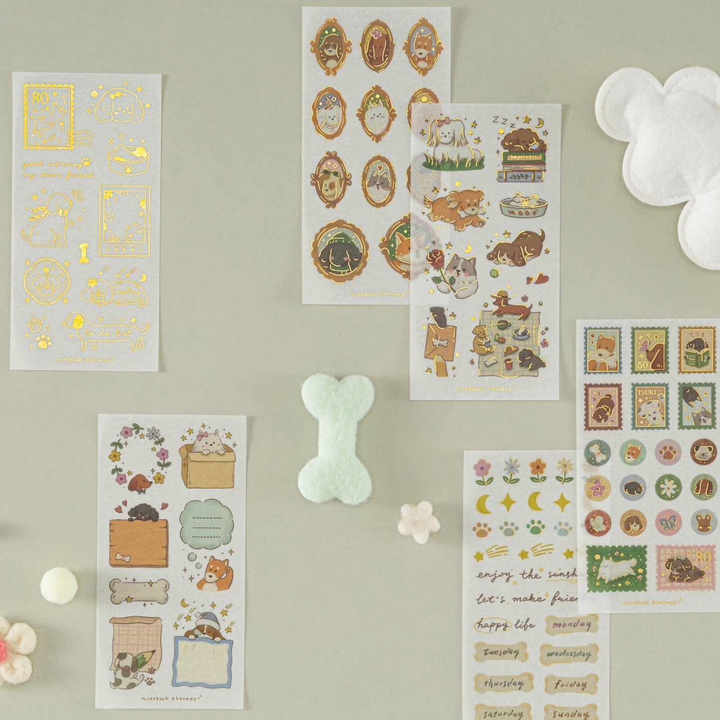 Tsuki ‘Puppy Life’ Sticker Set ☾