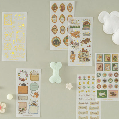 Tsuki ‘Puppy Life’ Sticker Set ☾