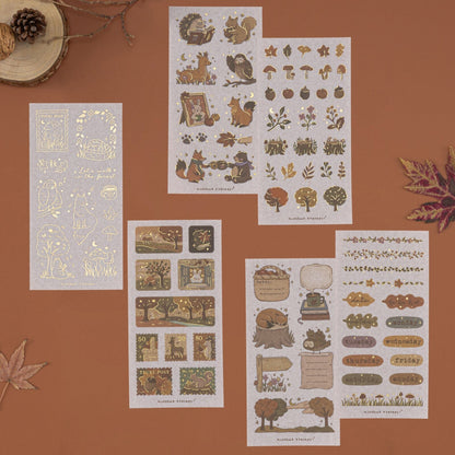 Tsuki ‘Forest Friends’ Sticker Set ☾