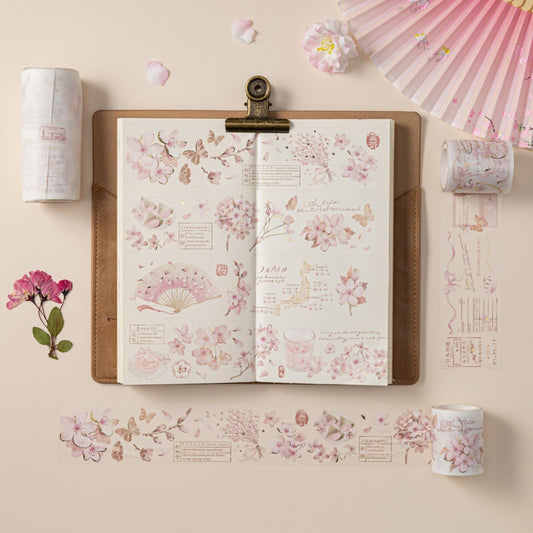 Hinoki - ‘Into the Blossom’ Decorative PET Tape Set