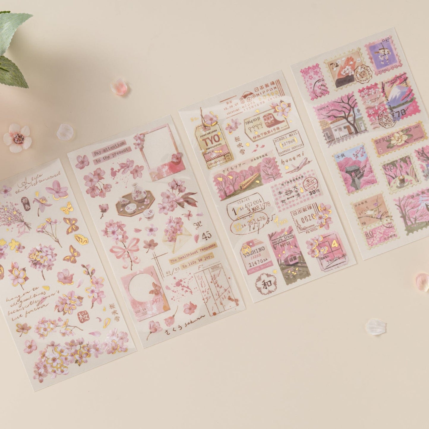 Hinoki - ‘Sakura Haze’ Print-On Sticker Set