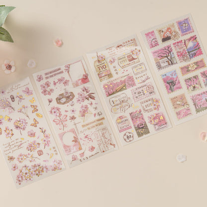 Hinoki - ‘Sakura Haze’ Print-On Sticker Set