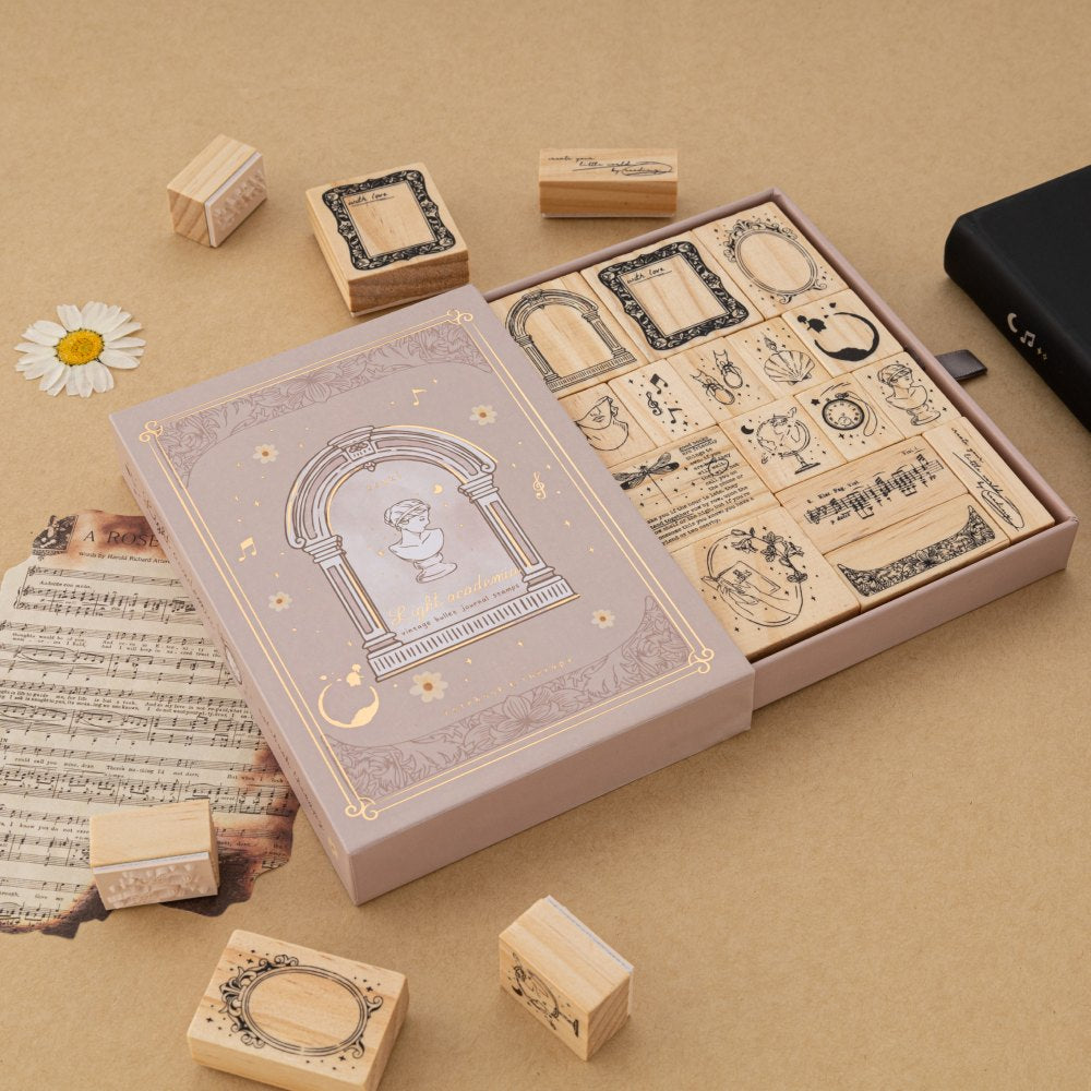 Tsuki ‘Light Academia’ Stamp Set ☾