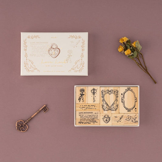 Tsuki ‘Love Lock’ Bullet Journal Stamp Set ☾