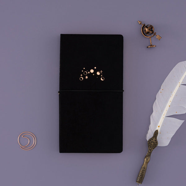 Tsuki ‘Moonlit Whisper’ Limited Edition Luxury Travel Notebook  ☾