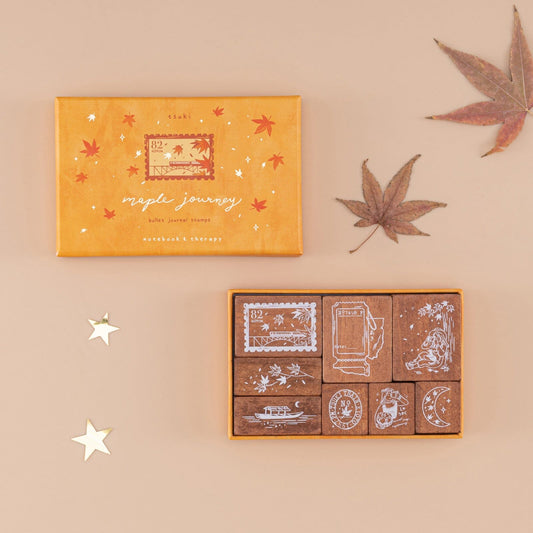 Tsuki ‘Maple Journey’ Bullet Journal Stamp Set ☾