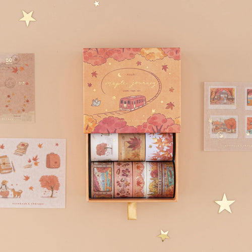 Tsuki ‘Maple Journey’ Washi Tape Set ☾