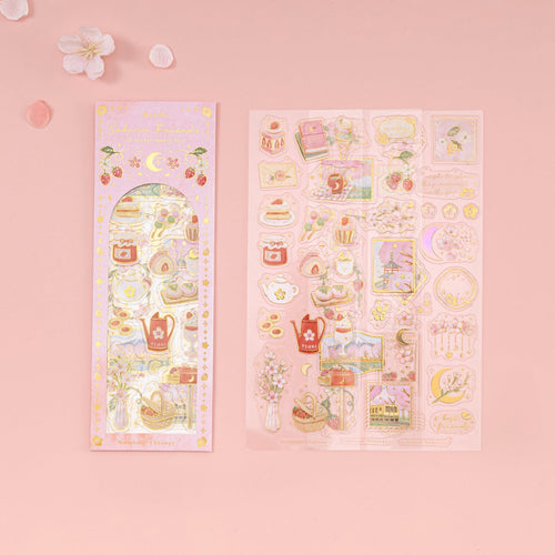 Tsuki ‘Sakura Friends’ 3D Holographic Sticker Set ☾