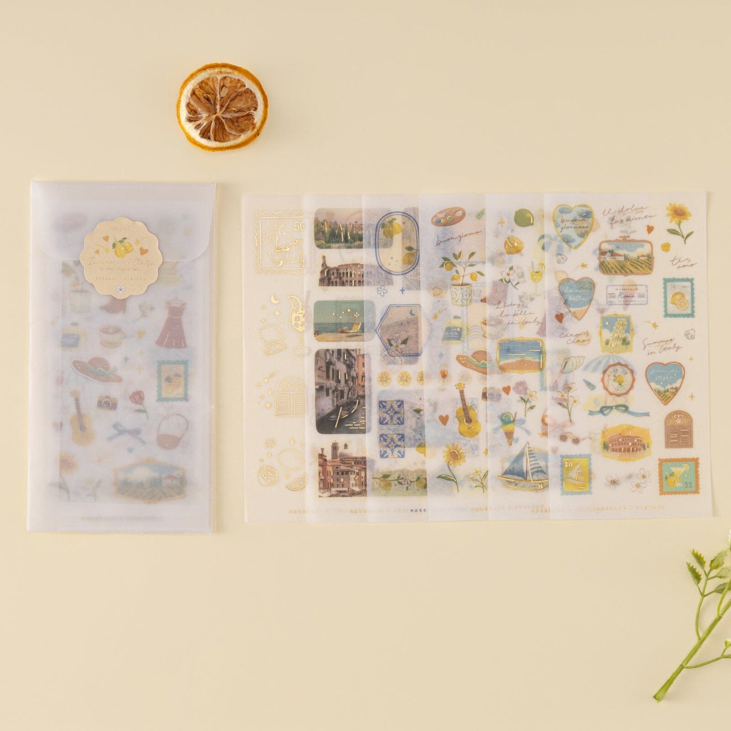 Tsuki ‘Summer in Italy’ Sticker Set ☾