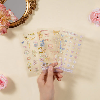 Tsuki ‘Sweet Ballet’ Limited Edition Luxury Glitter Sticker Set ☾
