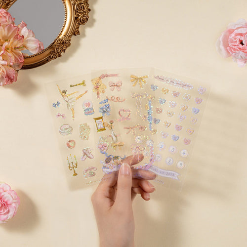 Tsuki ‘Sweet Ballet’ Limited Edition Luxury Glitter Sticker Set ☾