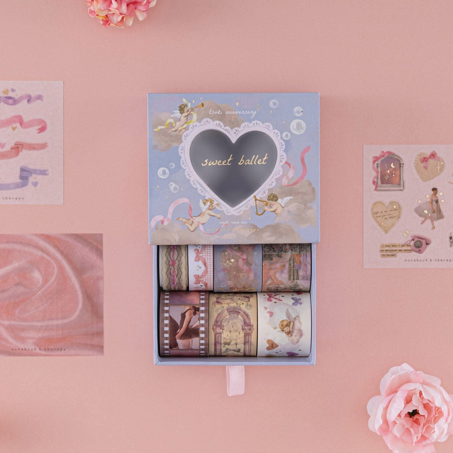 Tsuki ‘Sweet Ballet’ Washi Tape Set ☾