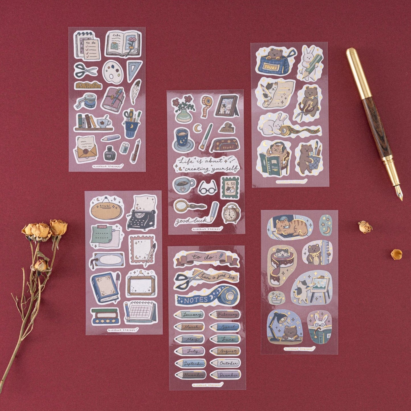 Tsuki ‘Tsuki Studio’ Sticker Set ☾