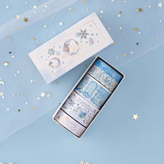 Tsuki ‘Winter Moonflower’ Washi Tape Set ☾