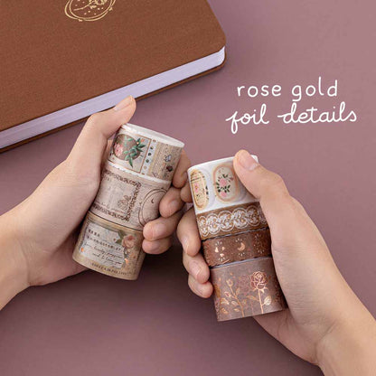 Tsuki ‘Vintage Rose’ Washi Tape Set ☾