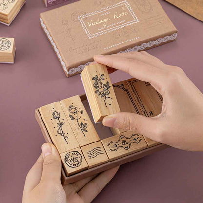 Tsuki ‘Vintage Rose’ Bullet Journal Stamp Set ☾