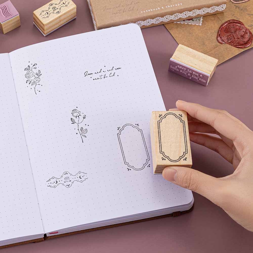 Tsuki ‘Vintage Rose’ Bullet Journal Stamp Set ☾