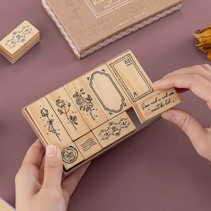 Tsuki ‘Vintage Rose’ Bullet Journal Stamp Set ☾