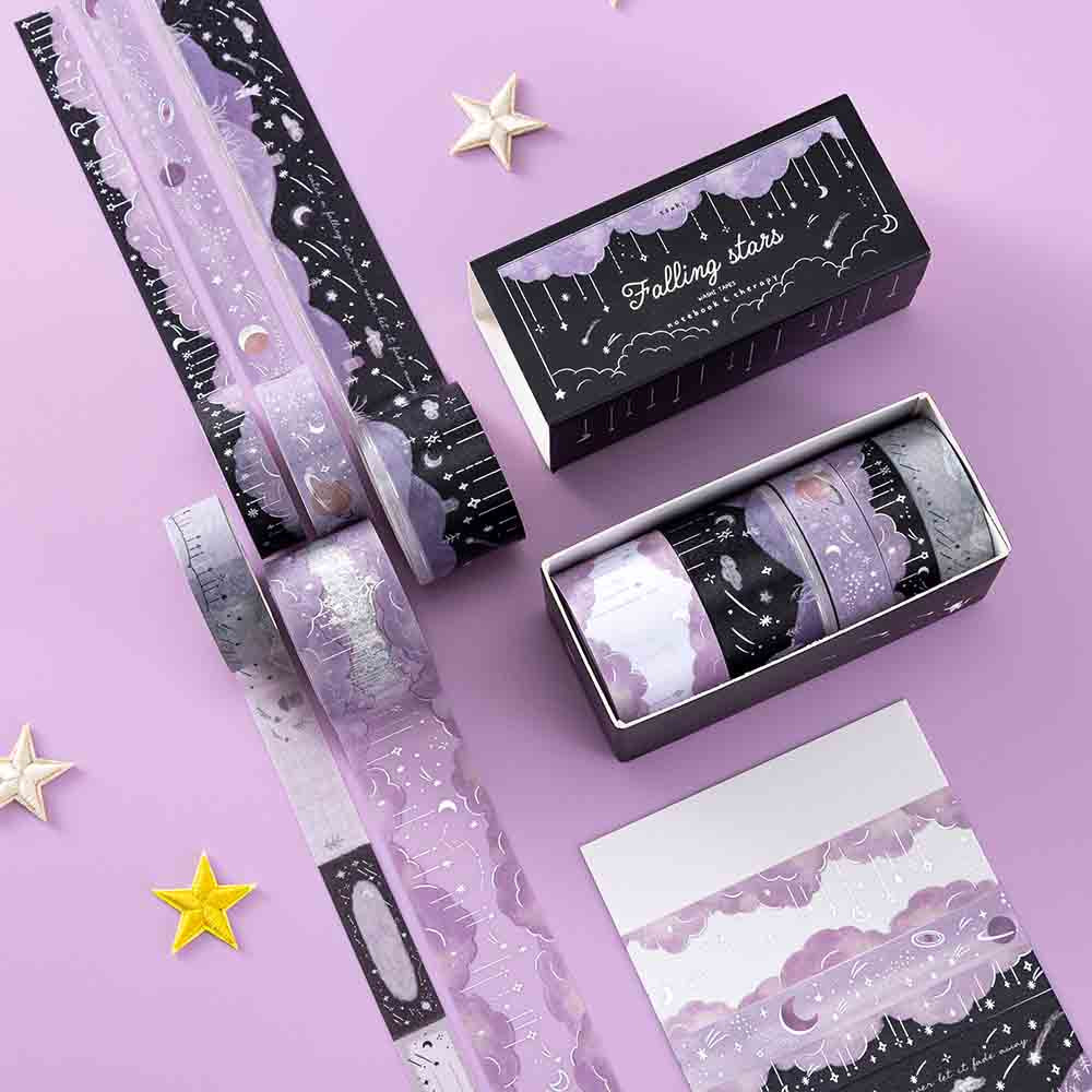 Tsuki ‘Falling Stars’ Washi Tape Set ☾