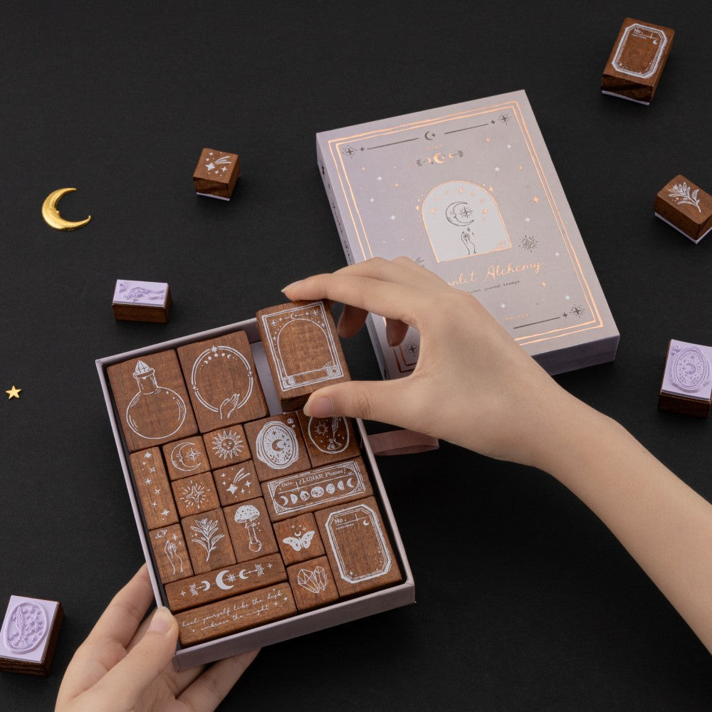 Tsuki ‘Moonlit Alchemy’ Bullet Journal Stamp Set ☾