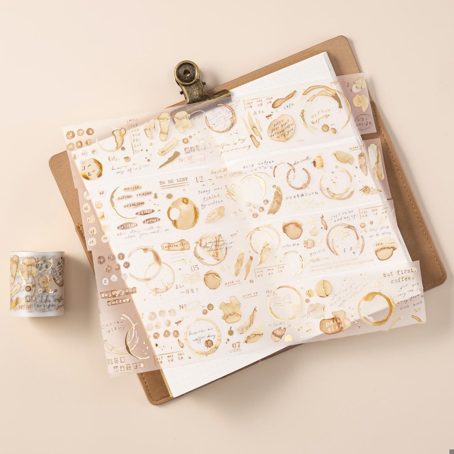 Hinoki - ‘Into the Cafe' PET Decorative Tape Set