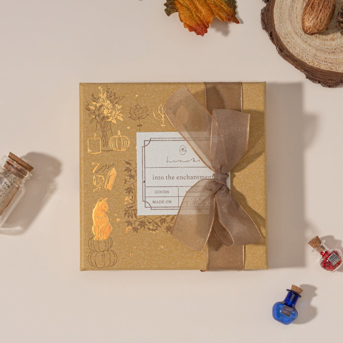 Hinoki - ‘Into the Enchantment’ Engraved Wooden Stamp Set