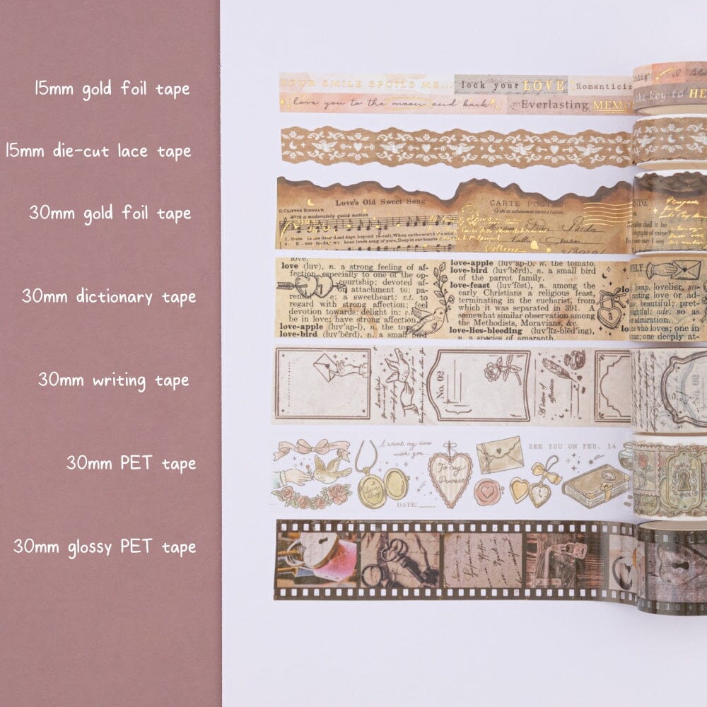 Tsuki ‘Love Lock’ Washi Tape Set ☾