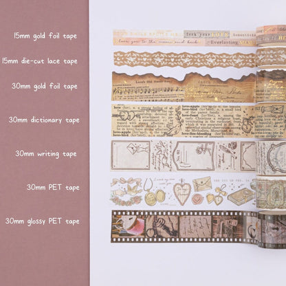 Tsuki ‘Love Lock’ Washi Tape Set ☾
