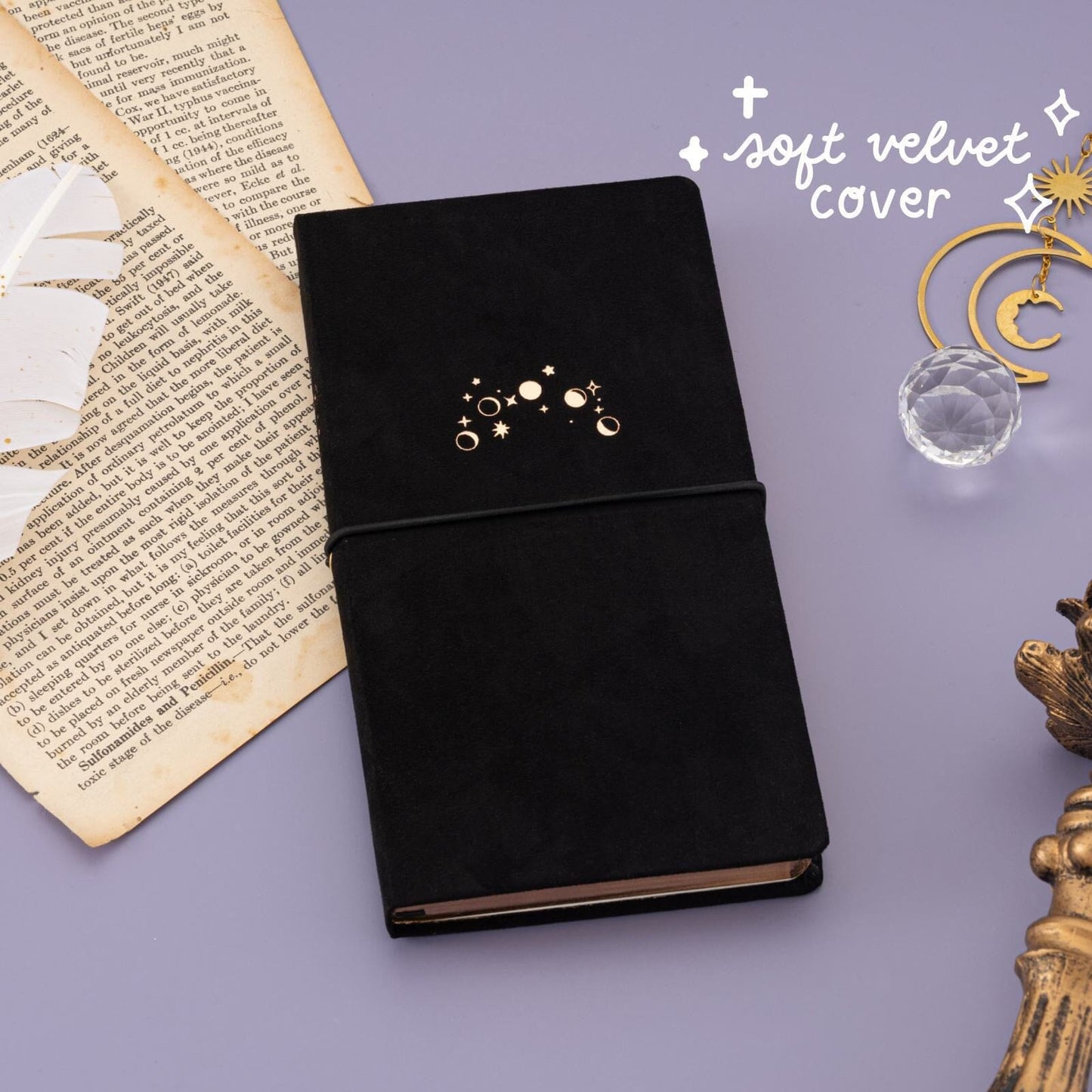 Tsuki ‘Moonlit Whisper’ Limited Edition Luxury Travel Notebook  ☾