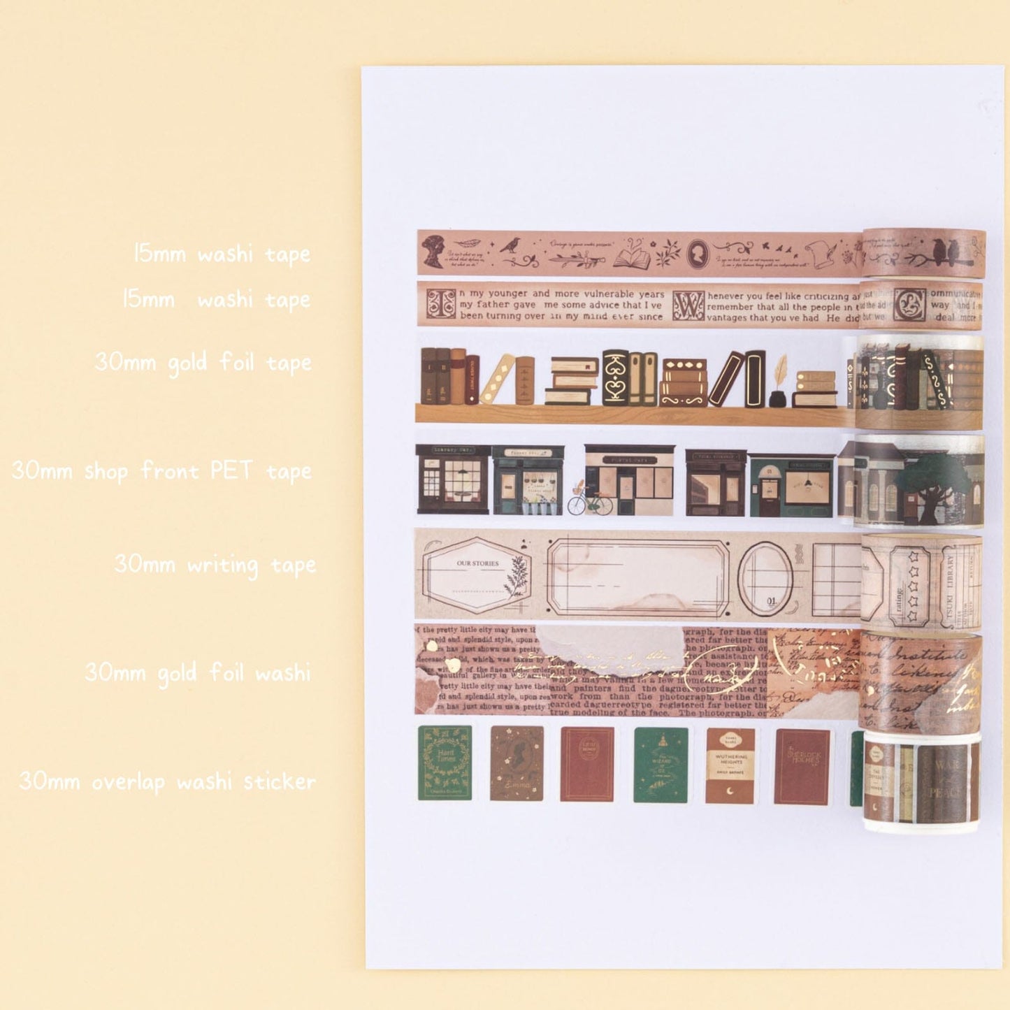 Tsuki ‘Our Stories’ Washi Tape Set ☾