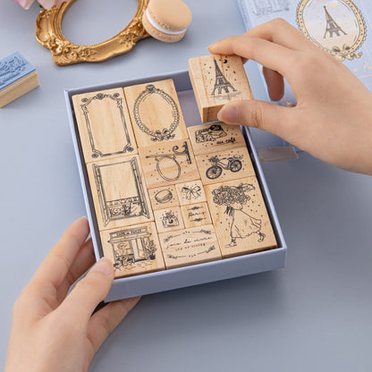 Tsuki ‘Journée à Paris’ Bullet Journal Stamp Set ☾