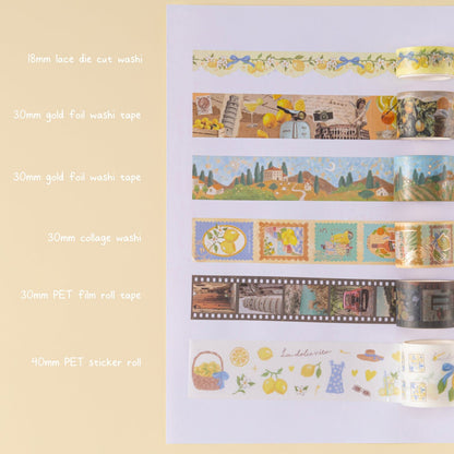 Tsuki ‘Summer in Italy’ Washi Tape Set ☾