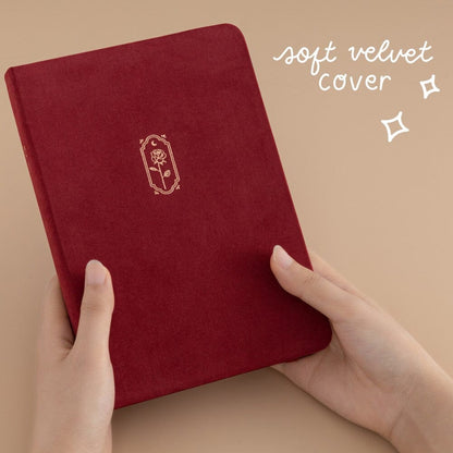 Tsuki ‘Vintage Rose’ Petal Red Limited Edition Bullet Journal ☾