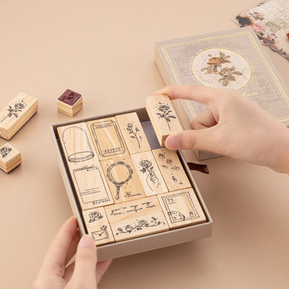 Tsuki ‘Vintage Rose’ #2 Large Stamp Set ☾