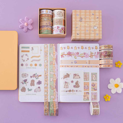 Tsuki ‘Bunny Blush’ Washi Tape Set ☾ x @blossom_bujo