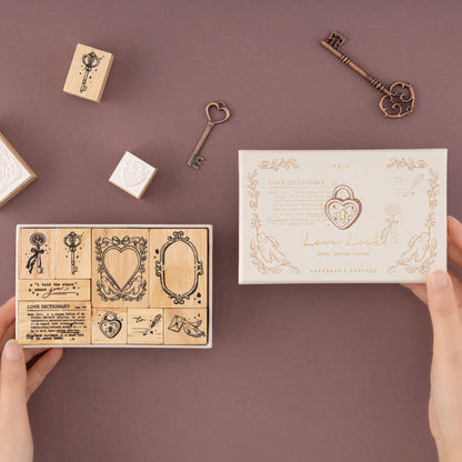 Tsuki ‘Love Lock’ Bullet Journal Stamp Set ☾