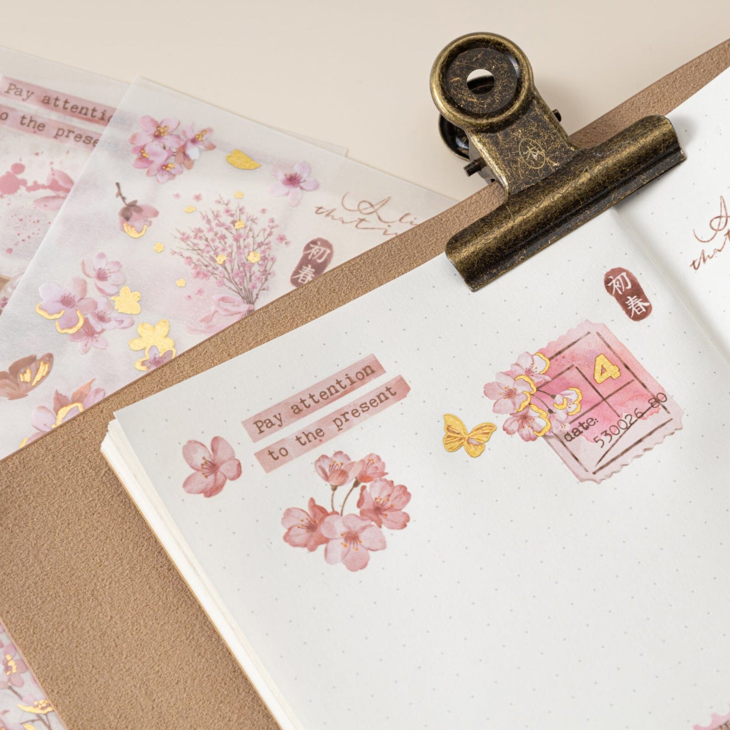 Hinoki - ‘Sakura Haze’ Print-On Sticker Set