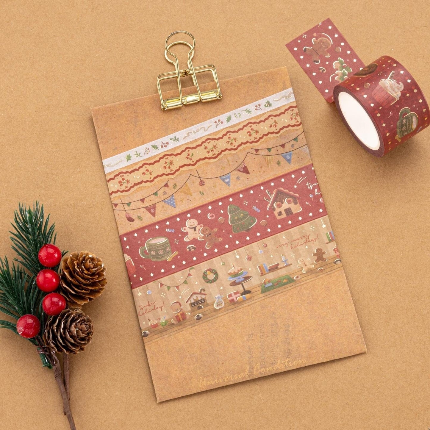 Tsuki Holiday Christmas Washi Tape Set ☾