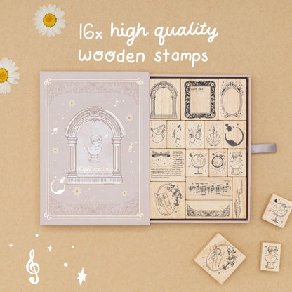 Tsuki ‘Light Academia’ Stamp Set ☾