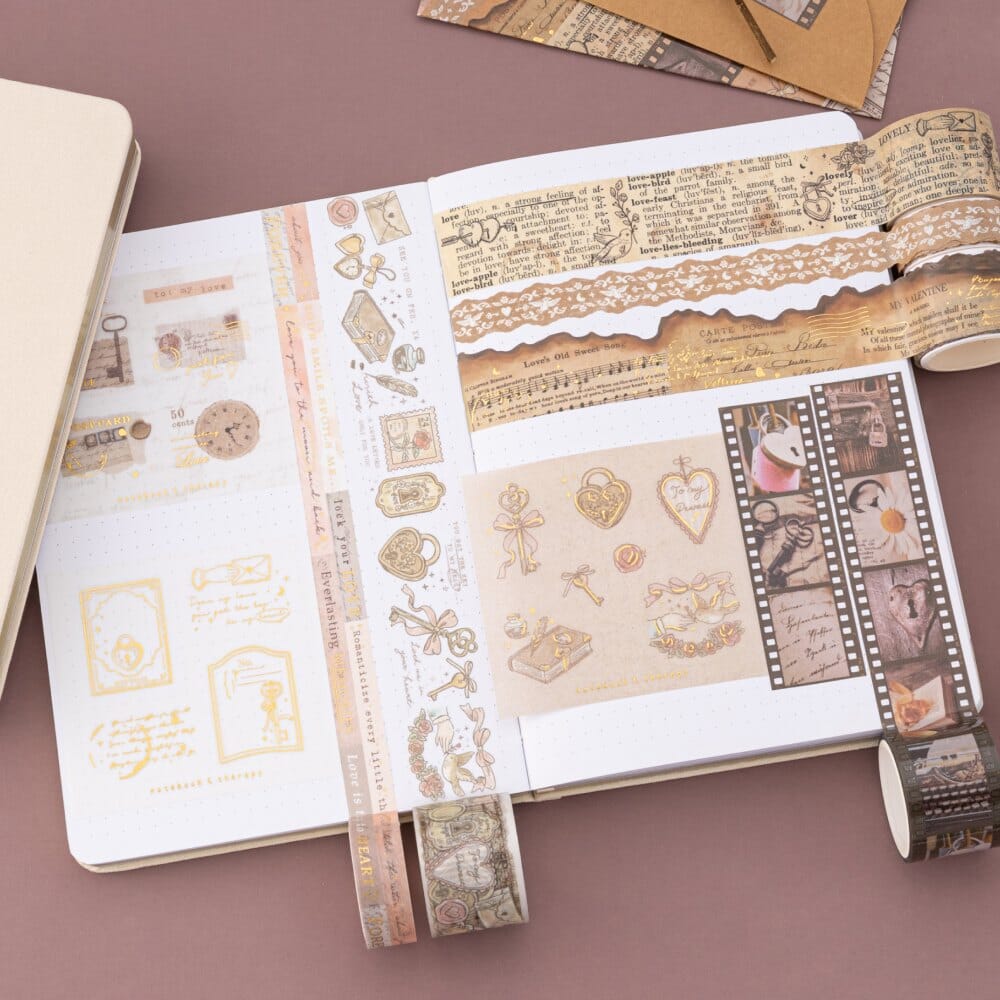 Tsuki ‘Love Lock’ Washi Tape Set ☾