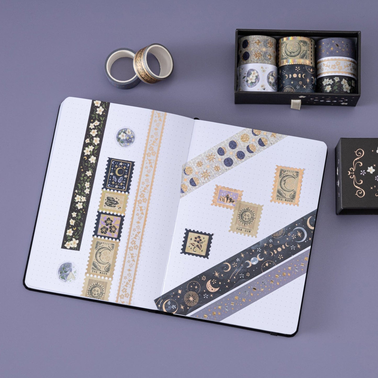 Tsuki ‘Moonflower Magic’ Washi Tape Set ☾