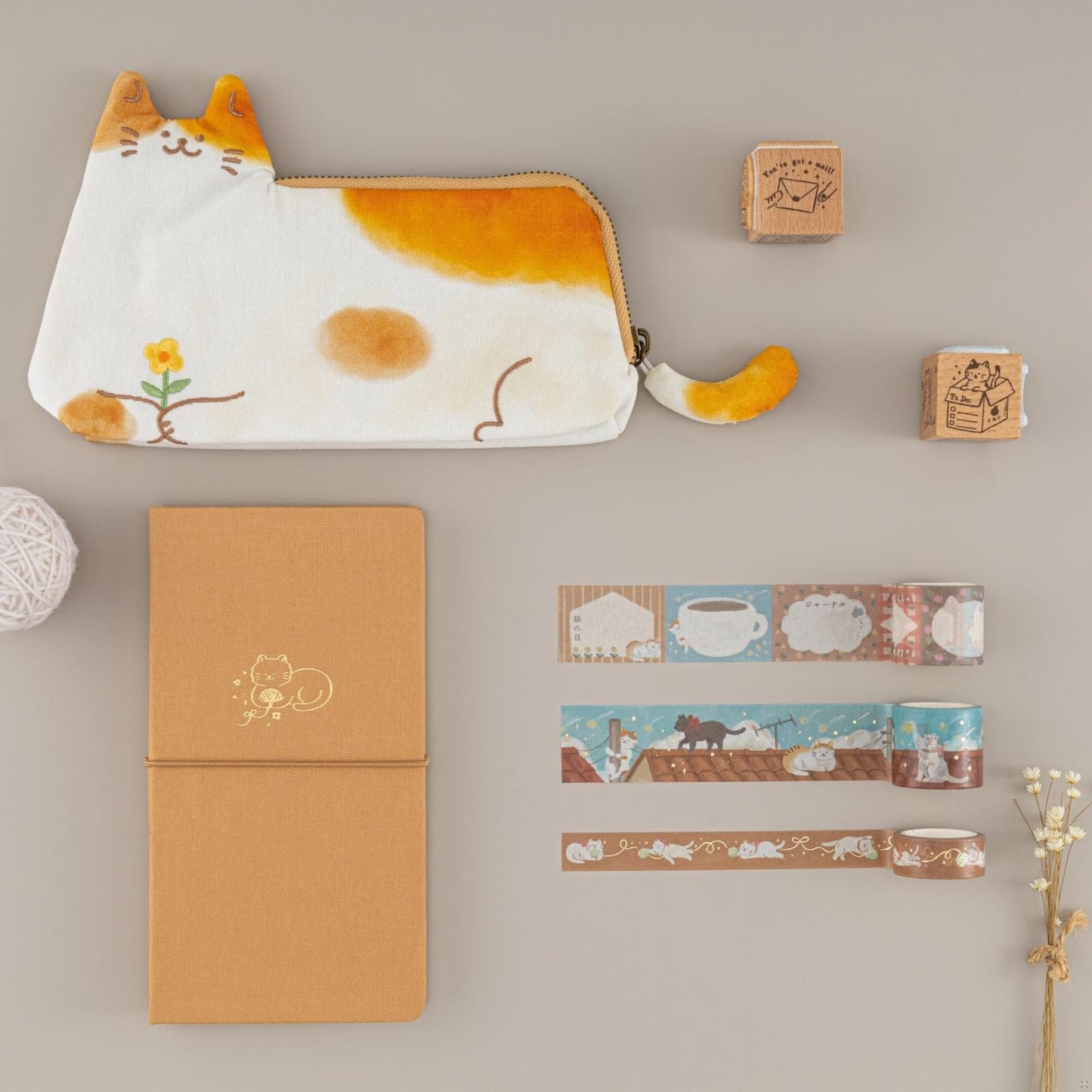 Tsuki ‘Neko Days’ Travel Pen Pouch ☾