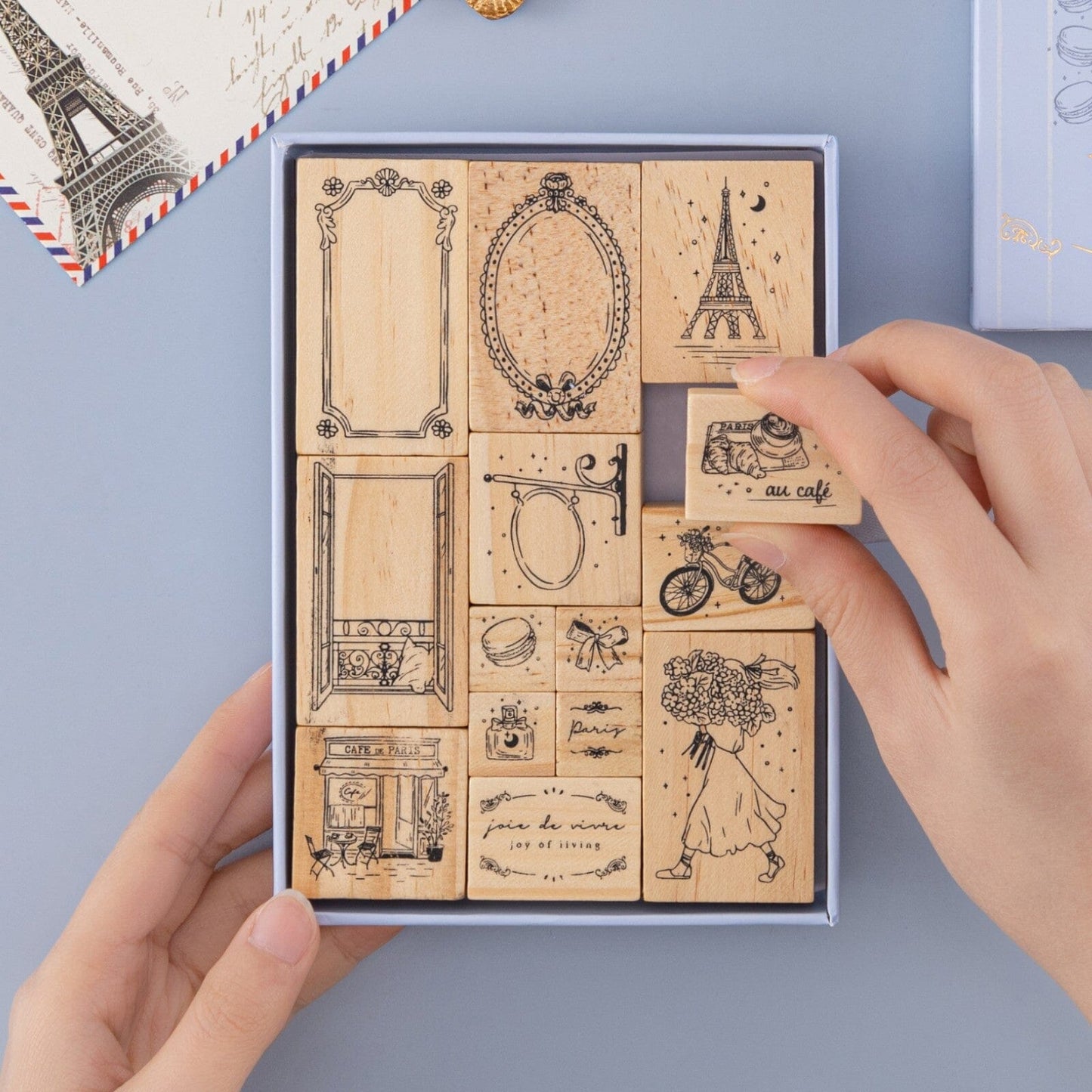 Tsuki ‘Journée à Paris’ Bullet Journal Stamp Set ☾